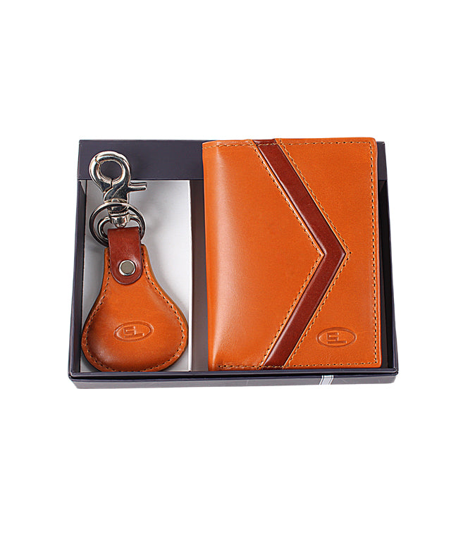 102393 GENTS WALLET WITH KEY RING (COMBO) TAN