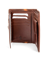 GENTS WALLET WITH KEY RING (COMBO) Brown 102393