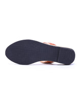 Ladies flat brown chappals 10260