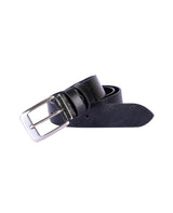 Men's leather black belt 103969