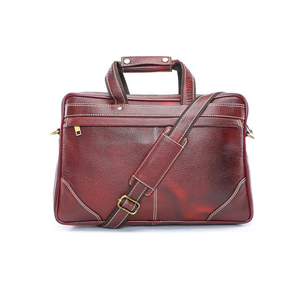Brown Pu Leather Laptop Office Bag, Capacity: 7 Kg at Rs 653 in Ahmedabad