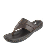 Men's Leather brown chappals 117415