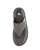 Men's Leather brown chappals 117415