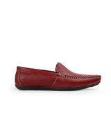 Men's leather loafer Shoes maroon 11928
