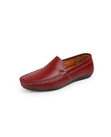 Men's leather loafer Shoes maroon 11928