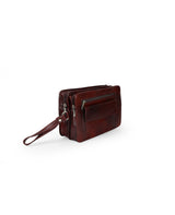 LEATHER MONEY CARRYING BAG (BROWN) 13446