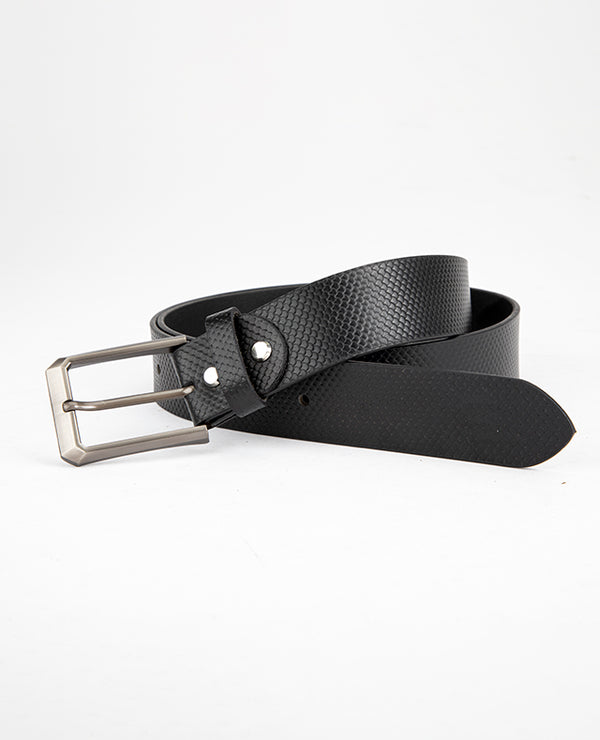 MEN LEATHER BELT BLACK 13877