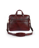 LEATHER BROWN PORTFOLIO BAG 14367