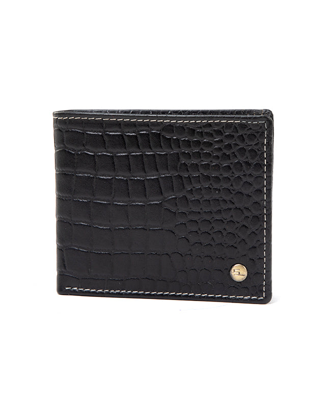 14933 Men Leather Wallet (Black)