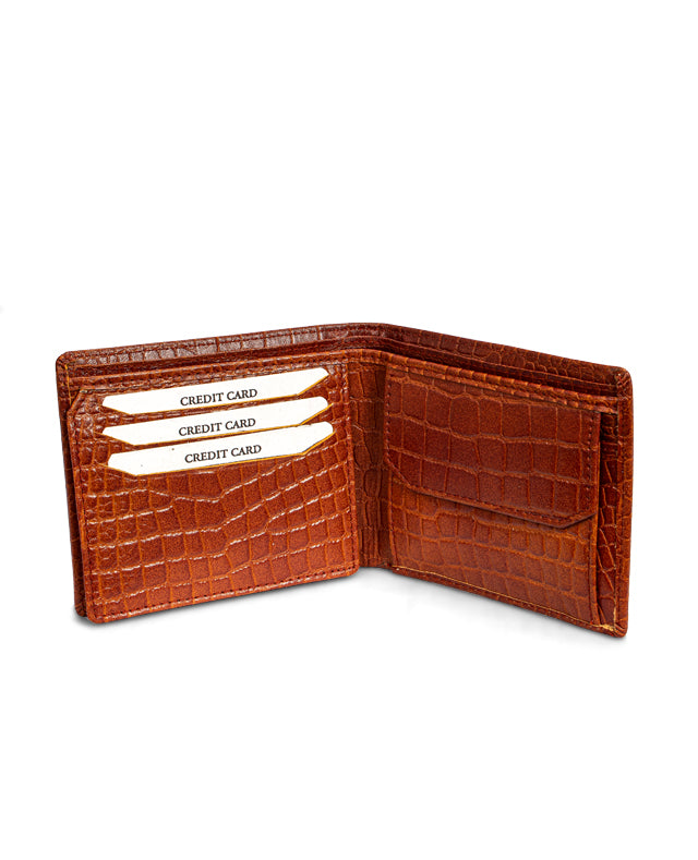 Men Leather Wallet (Brown)14933