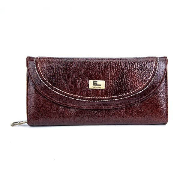 Women's Leather Wallet - Orange – Eva & Elle
