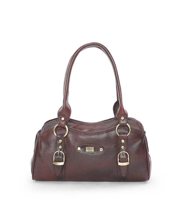 Leather Ladies Bag (BROWN) 16820