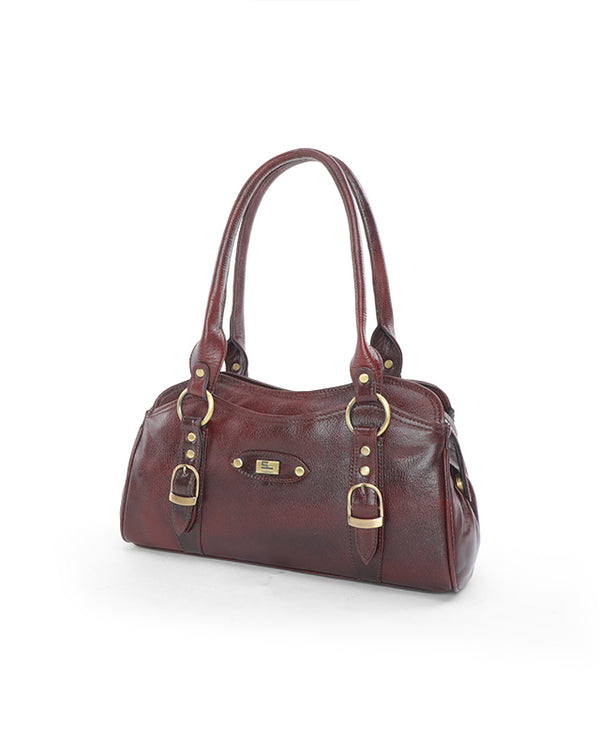 16820 Leather Ladies Bag (BROWN)
