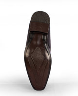 Men's leather black shoes 17912