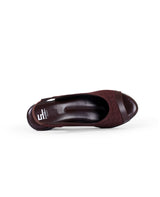 Ladies heel brown sandals 18253