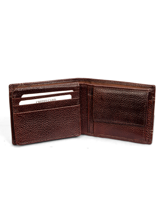 Men Leather Wallet (Brown) 19061