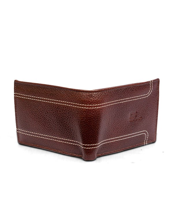 Men Leather Wallet (Brown) 19061