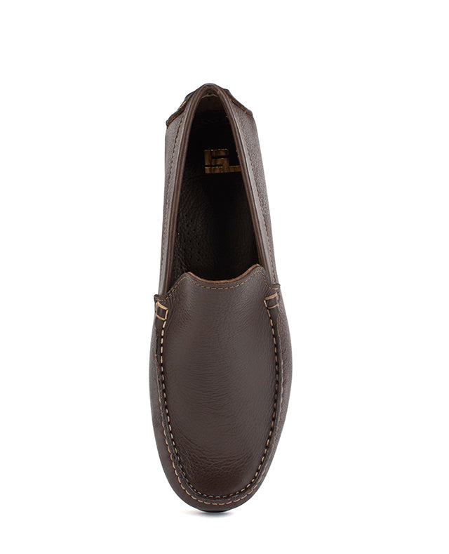 Men Leather Shoe (BROWN) 201242