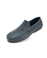 Men's leather blue driving Shoes 201243