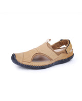 men's leather tan sandals 203240