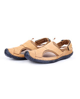 men's leather tan sandals 203240