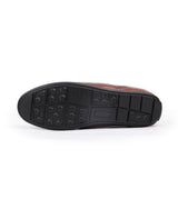 Men's leather loafer brown shoes 203418