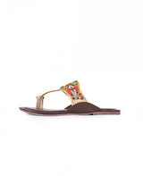 LADIES KOLAPURI BROWN CHAPPALS 20528