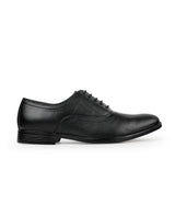 Men's leather black shoes 205902