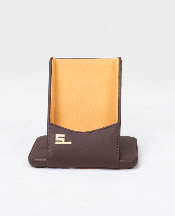 100519 LEATHER MOBILE STAND