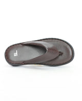 Men's Leather brown chappals 117412