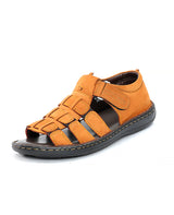 Men's leather tan sandals 117413