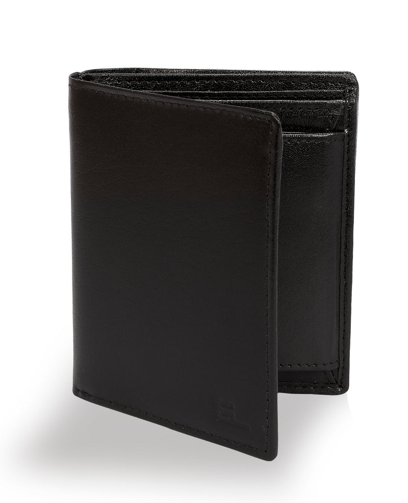Buy Men Black Solid Leather Wallet Online - 460429 | Louis Philippe