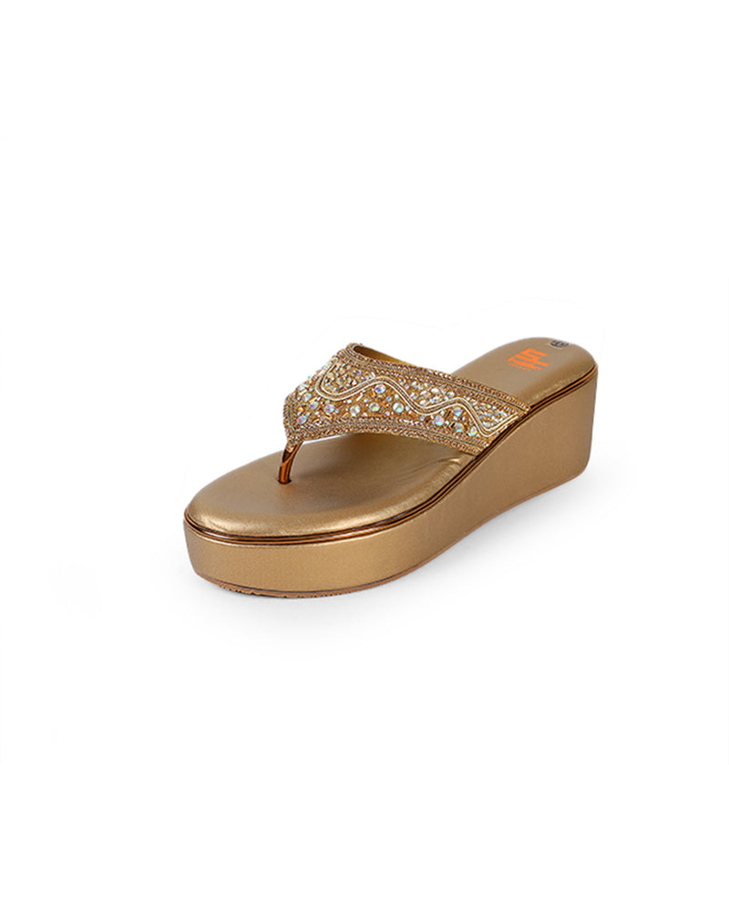 LADIES PLATFORM HEEL CHAPPAL 400223