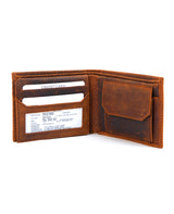 MEN LEATHER WALLET(DARK BROWN) 502380