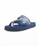 Men's blue chappals 61439