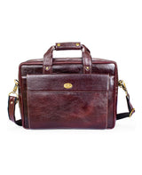 LEATHER PORTFOLIO BAG(BROWN) 63018