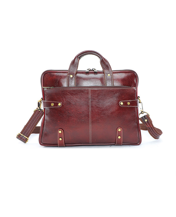 63020 Leather Portfolio Bag