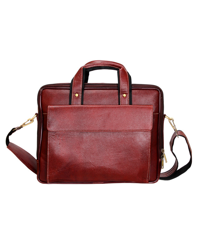 Leather Portfolio Bag (Brown) 63021