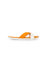 ladies flat orange color chappals  66620