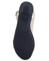 Ladies heel beige sandals 19850