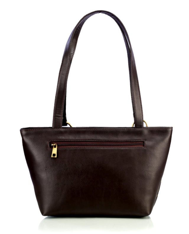 63880 Ladies Hand Bag(chocolate brown)