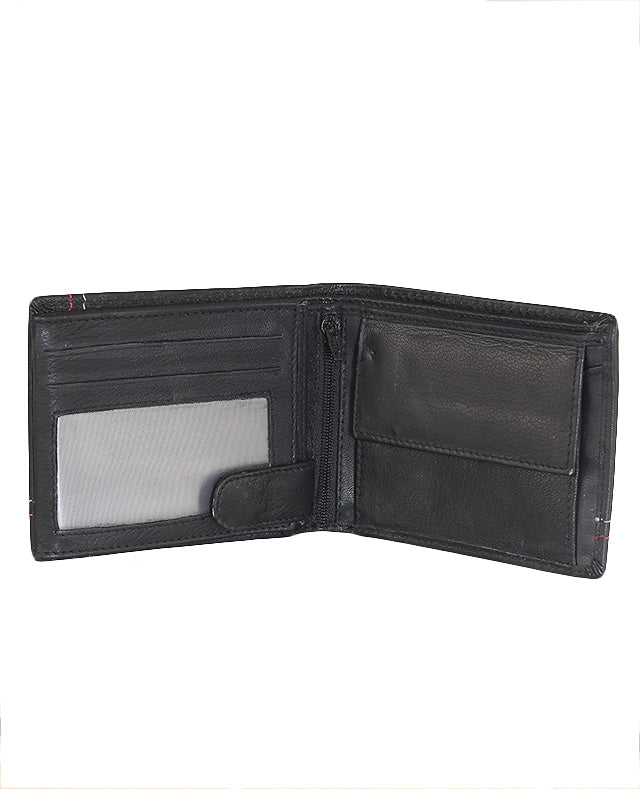 107126  Men Leather Wallet(Black)