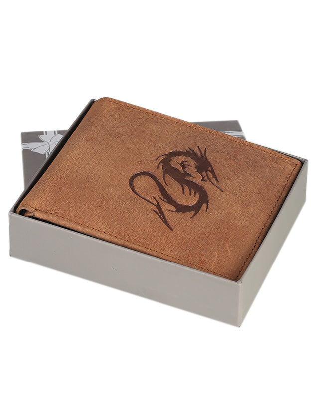 Men Leather Wallet 102358( Dragon)