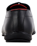 Men's leather black shoes 102801